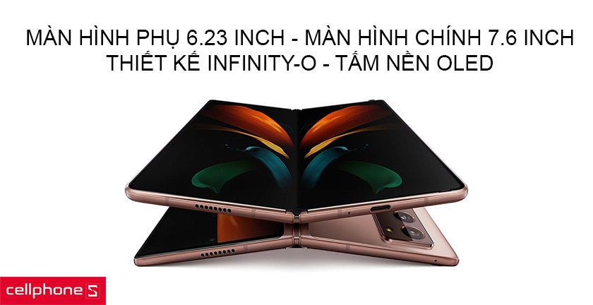 Thiết kế màn hình gập mới lạ, đẳng cấp cùng tấm nền Dynamic Amoled