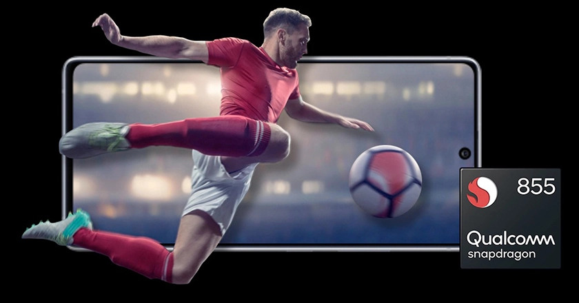 Hiệu năng mạnh mẽ với vi xử lý Snapdragon 855 và bộ nhớ trong 8GB