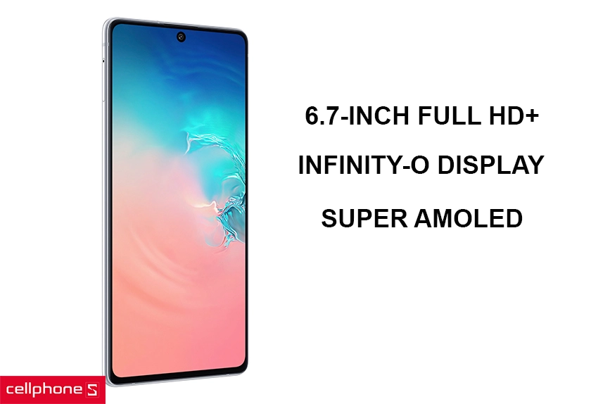 Màn hình phẳng 6.7 inch mang lại tỉ lệ hiển thị "khủng"