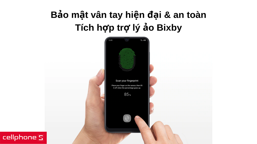 Bảo mật vân tay, trợ lý ảo hiện đại thừa hưởng từ dòng thiết bị cao cấp