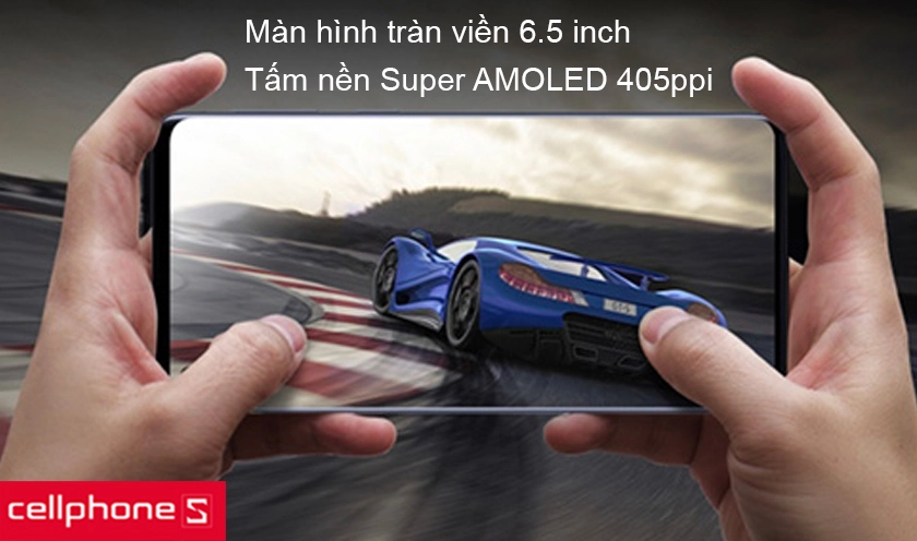 Màn hình 6.5 inch và tấm nền Super AMOLED