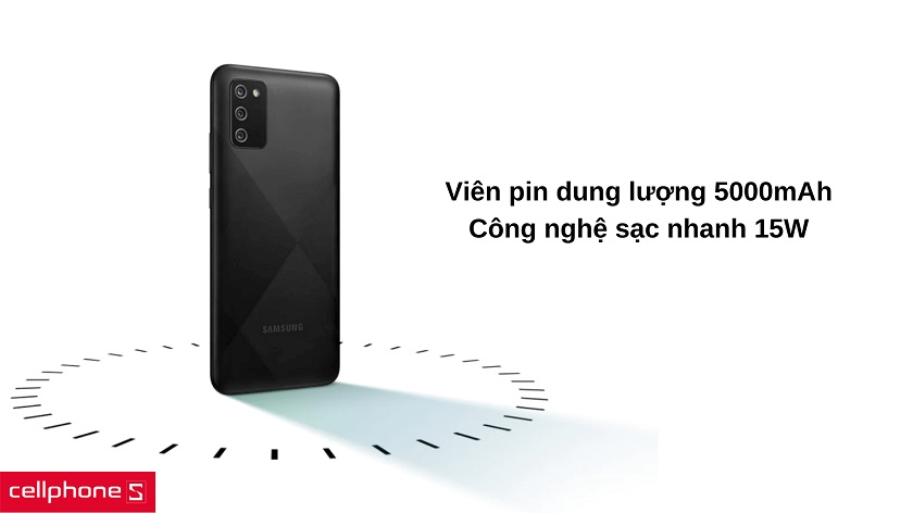 Giải trí vô tận với dung lượng pin 5000mAh kèm sạc nhanh 15W