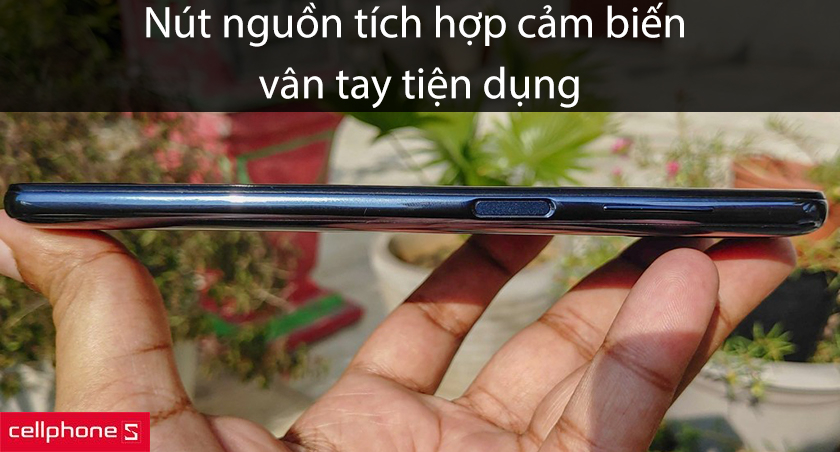 Thiết kế trẻ trung và năng động, vân tay cạnh bên tiện lợi