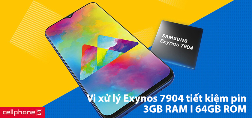 Vi xử lý Exynos 7904 cho khả năng vận hành ổn định