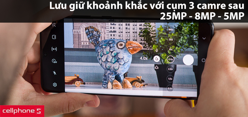 Lưu giữ khoảnh khắc ấn tượng với bộ 3 camera 25MP - 8MP - 5MP