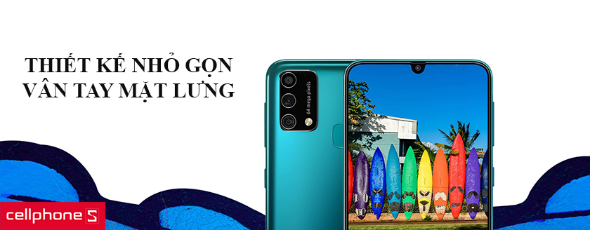 Điện thoại thiết kế nhỏ gọn, vân tay mặt lưng