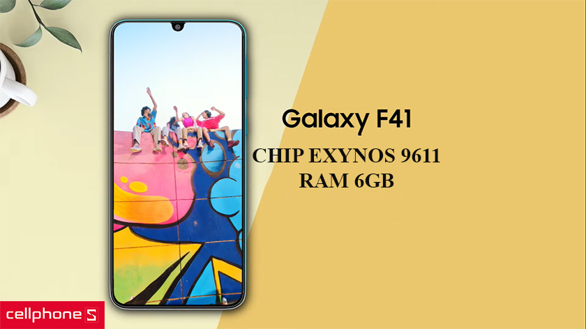 Hiệu năng mạnh mẽ với chip Exynos 9611, RAM 6GB