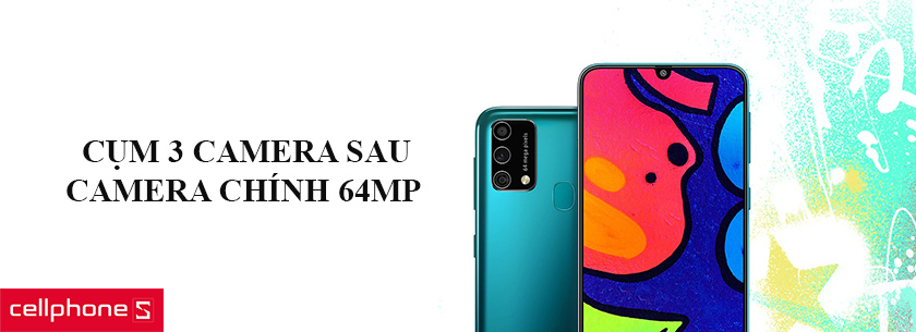 Cụm 3 camera chính 64MP cho khả năng chụp ảnh ấn tượng