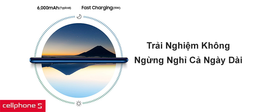Kéo dài trải nghiệm người dùng với dung lượng pin siêu khủng