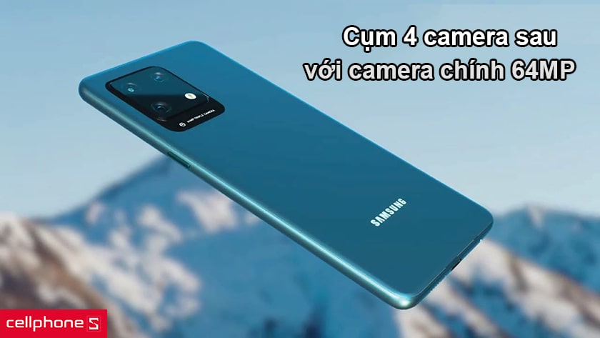 Cụm 4 camera sau với camera chính lên đến 64MP