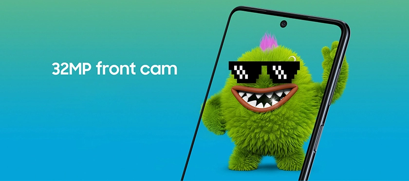 camera trước độ phân giải khá khủng 32MP