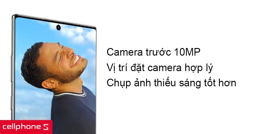 camera trước 10MP bắt trọn khoảnh khắc