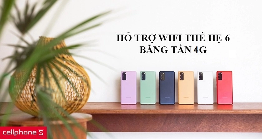 Hỗ trợ Wifi thế hệ 6 tốc độ cao, băng tần 5G tích hợp mạnh mẽ