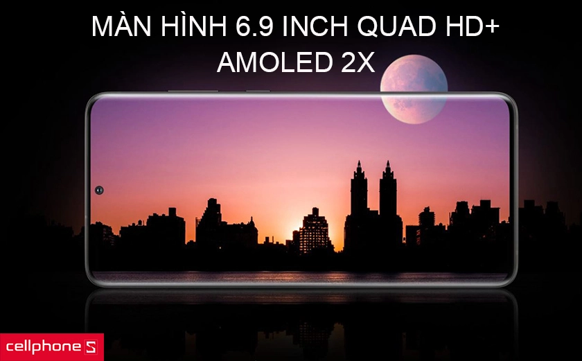 Màn hình 6.9 inch với tần số quét 120Hz