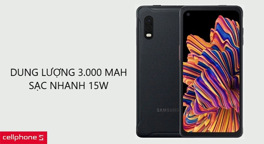 Dung lượng pin 3000mAh cùng với sạc nhanh và cảm biến vân tay hữu ích