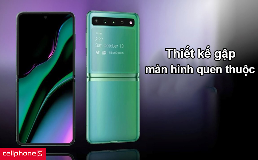 Thiết kế gập quen thuộc