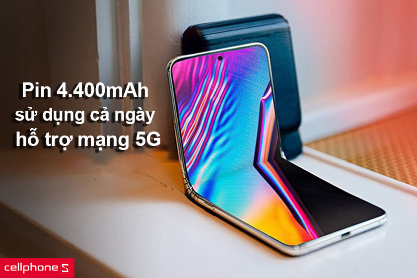 Viên pin 4.400mAh sử dụng cả ngày dài, hỗ trợ mạng 5G