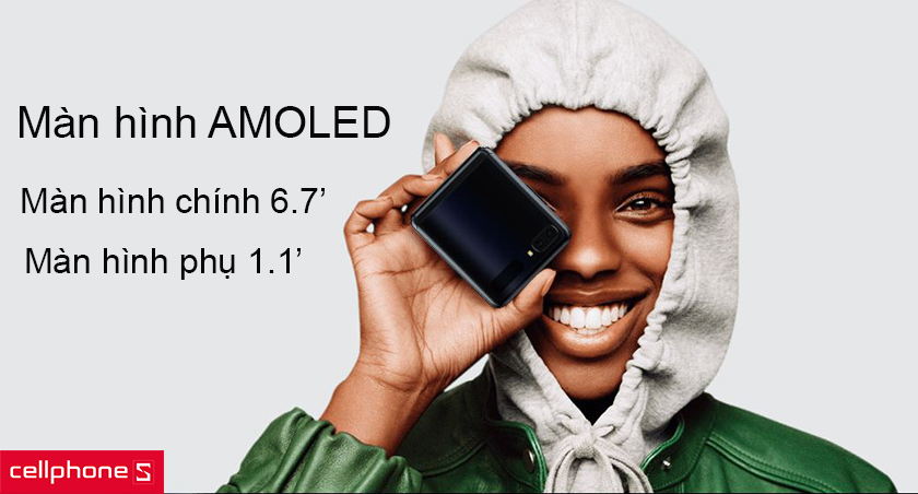 Thiết kế màn hình gập mới lạ, đẳng cấp cùng tấm nền Dynamic Amoled