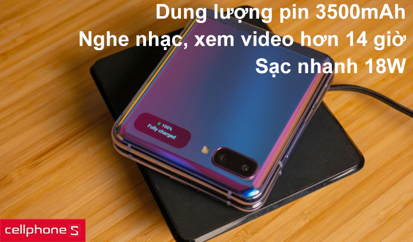 Dung lượng pin 3500mAh, sạc nhanh 18W, hỗ trợ sạc không dây chuẩn Qi