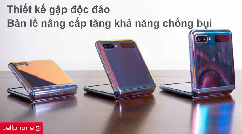 Thiết kế gập đặc trưng, bản lề cải tiến chống bụi hiệu quả hơn