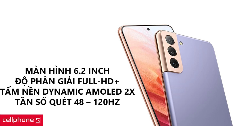 Thiết kế khung nhôm, màn hình tràn viền 6.2 inch