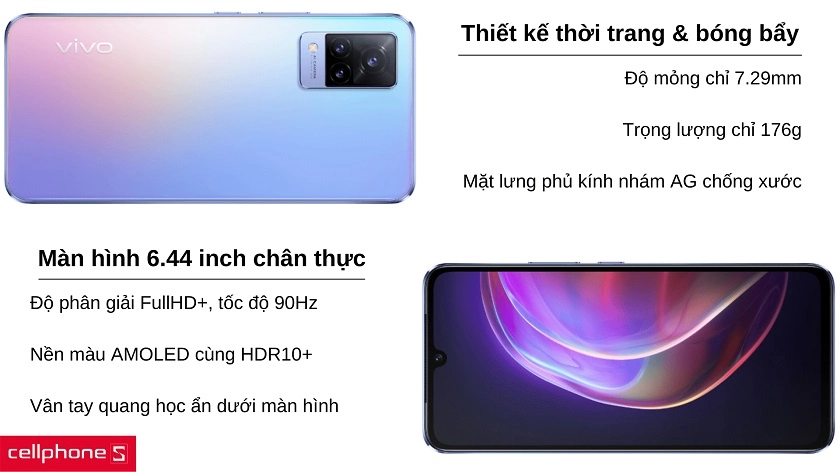 Thiết kế Vivo V21 5G