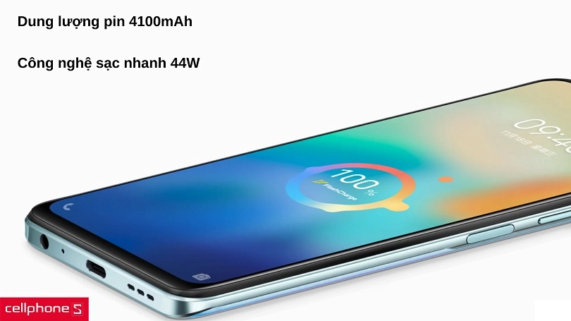4100mAh pin với 44W sạc nhanh