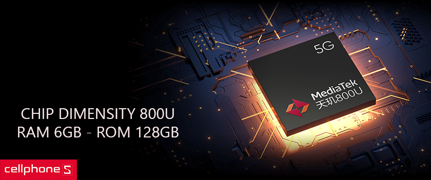 Hiệu năng vượt trội với chip Dimensity 800U