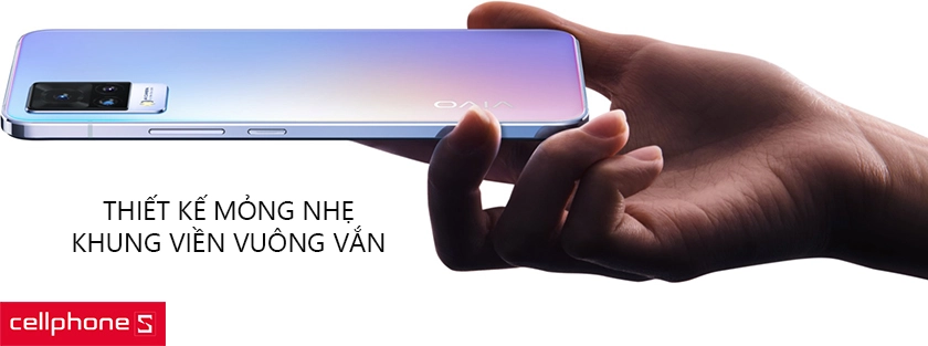 Thiết kế mỏng nhẹ, khung viền vuông vắn