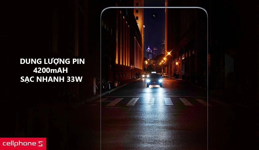 Dung lượng pin 4200mAh, bảo mật nâng cao