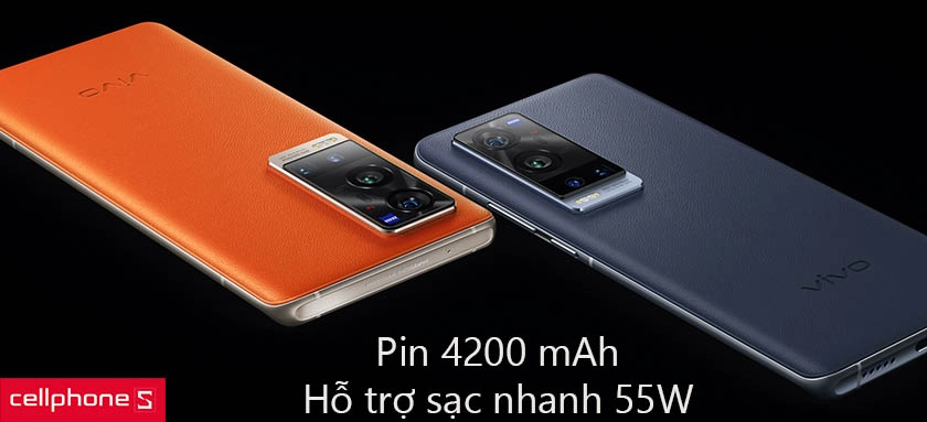 Pin 4200 mAh, hỗ trợ sạc nhanh 55W