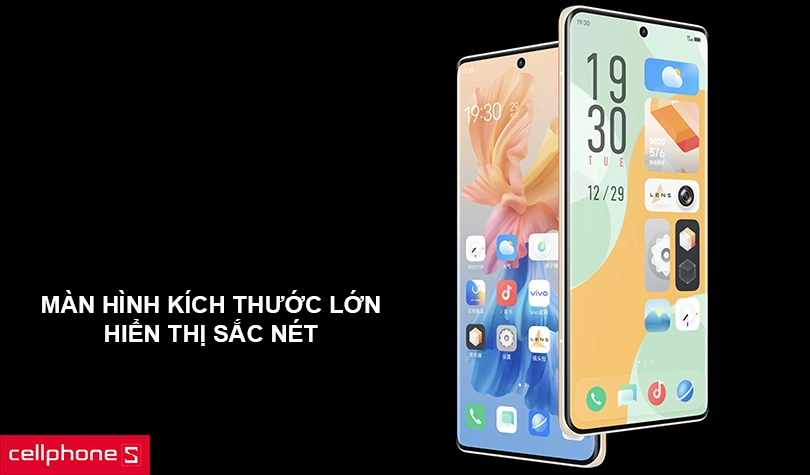 Màn ảnh rộng lớn hiển thị hình ảnh chi tiết