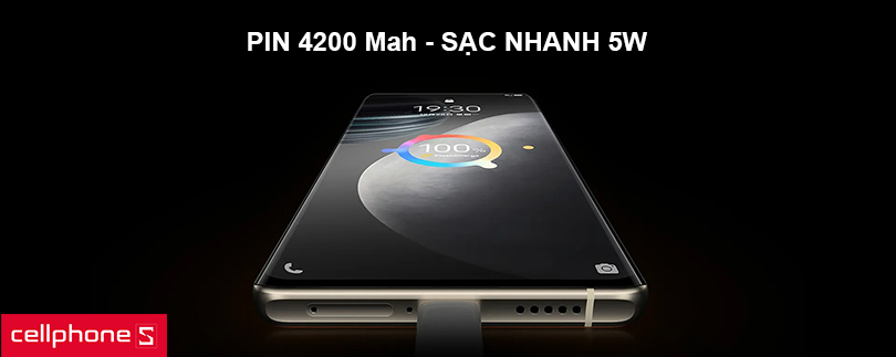 Dung lượng pin vừa phải, sạc nhanh tiện ích