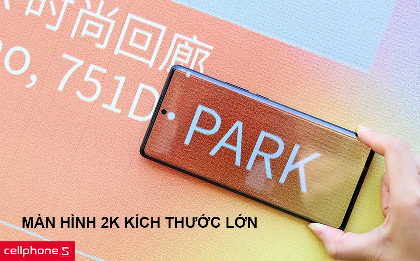 Màn hình 6.56 inch Full HD+ với thiết kế cong tràn viền quyến rũ