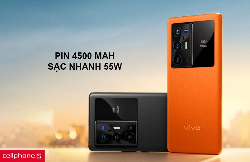 Dung lượng pin 4500mAh kèm sạc nhanh 66W cùng cảm biến vân tay quang học