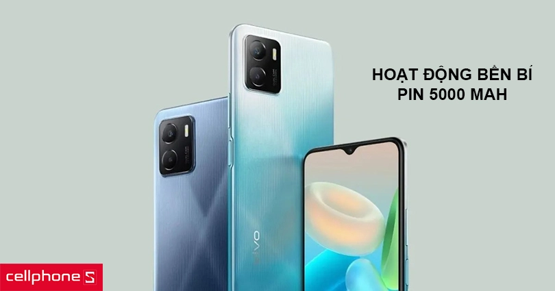 Hoạt động bền bỉ với pin 5000 mAh, hỗ trợ sạc nhanh 10W