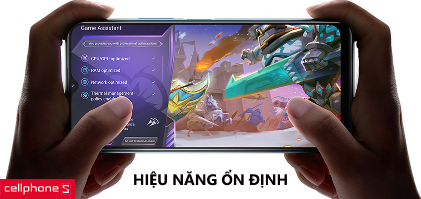 Hiệu năng ổn định thoải mái chơi game