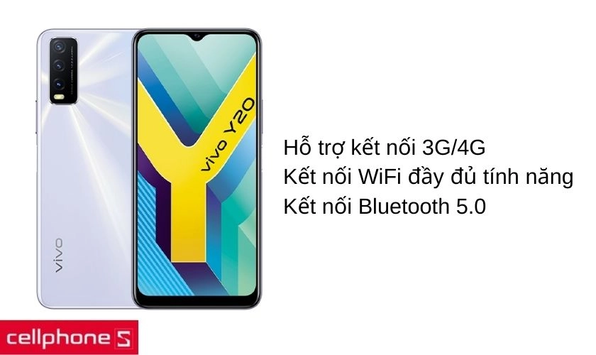 Hỗ trợ đầy đủ kết nối không dây WiFi, Bluetooth, kết nối 3G/4G tốc độ cao