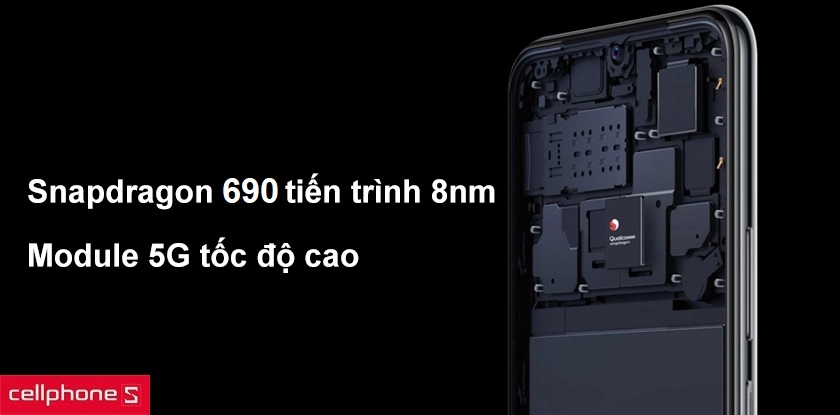 Trang bị Snapdragon 690 hỗ trợ 5G