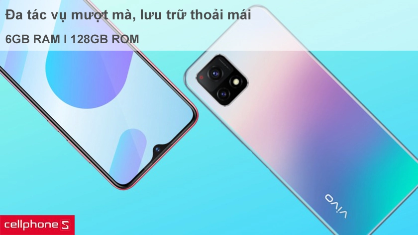 Đa tác vụ không còn là vấn đề với 128GB ROM cùng 6GB RAM