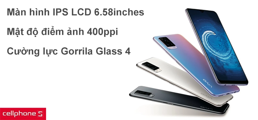 Màn hình IPS LCD 6.58 inches, mật độ điểm ảnh đạt 400ppi