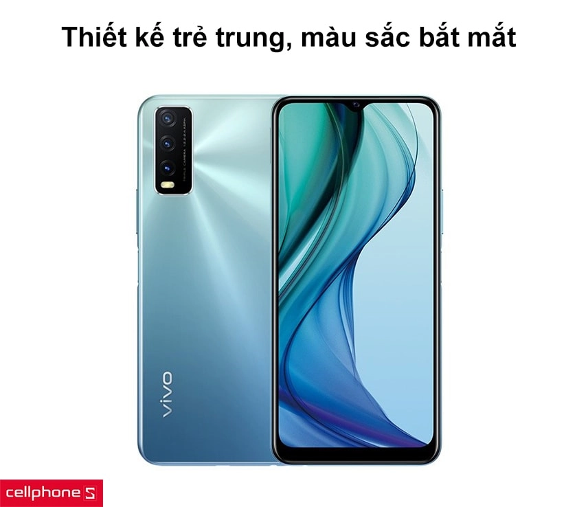 Thiết kế trẻ trung, màu sắc bắt mắt, màn hình HD+, tấm nền IPS