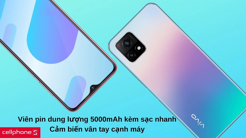 Dung lượng pin 5000mAh thỏa sức sử dụng, cảm biến vân tay tăng cường bảo mật