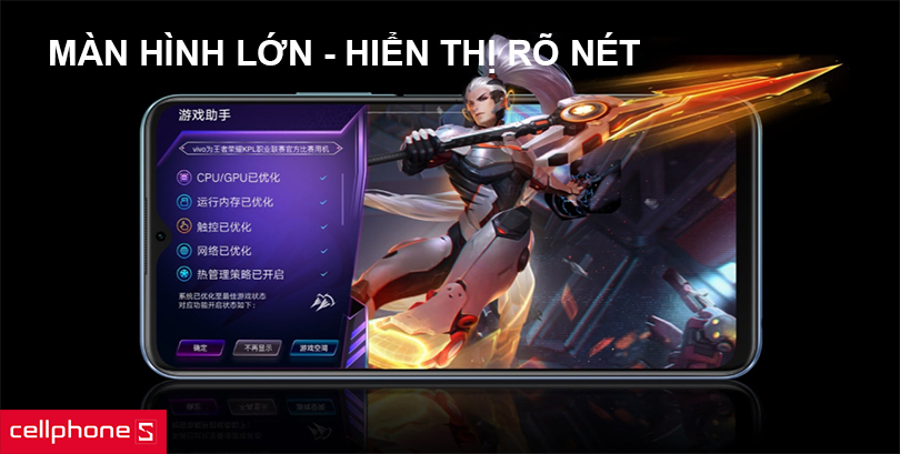 Sử dụng màn hình IPS LCD với kích thước 6.51 inch