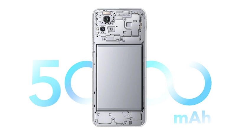 Viên pin lớn với 5000 mAh, sử dụng nhiều giờ