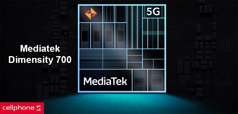 Sử dụng chip Mediatek MT6833 Dimensity 700, dung lượng RAM lớn