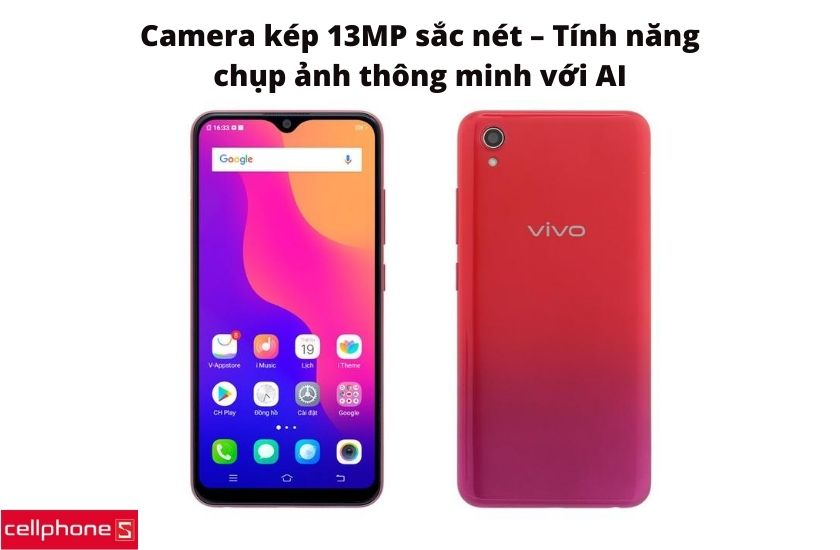 Camera kép 13MP sắc nét – Tính năng chụp ảnh thông minh với AI