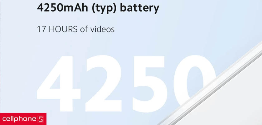 Dung lượng pin lớn cùng sạc nhanh 33W