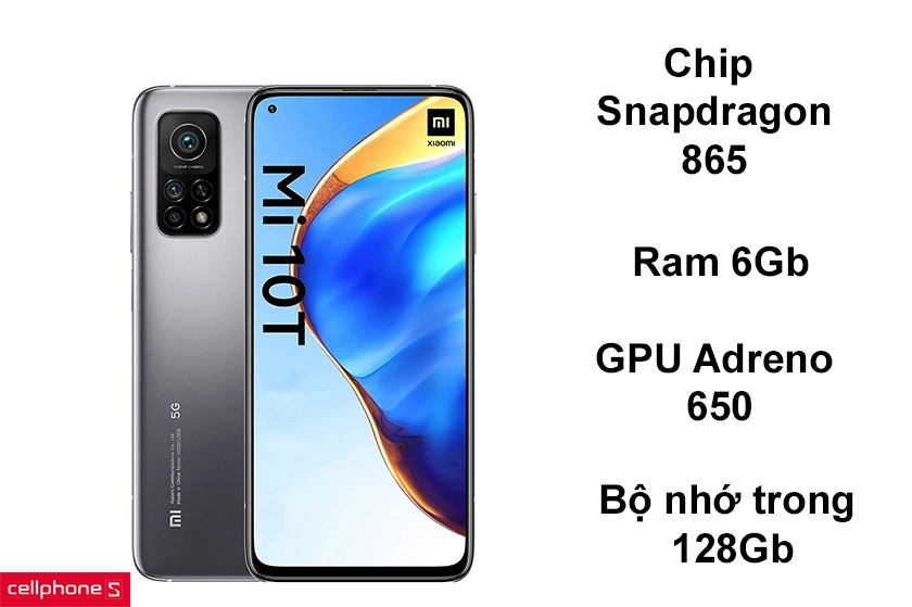 Chip Snapdragon 865, Ram 6Gb