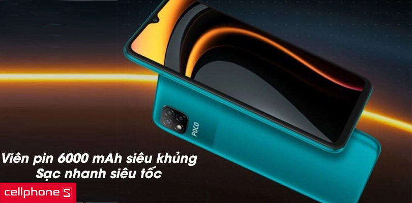Viên pin 6000mAh siêu khủng, sạc nhanh siêu tốc